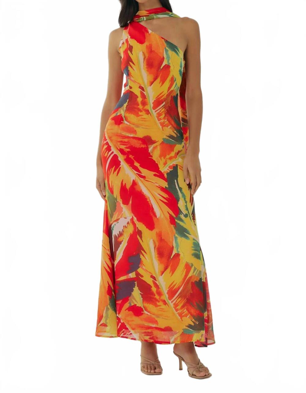 NEW HUTCH sharita dress in dark multi